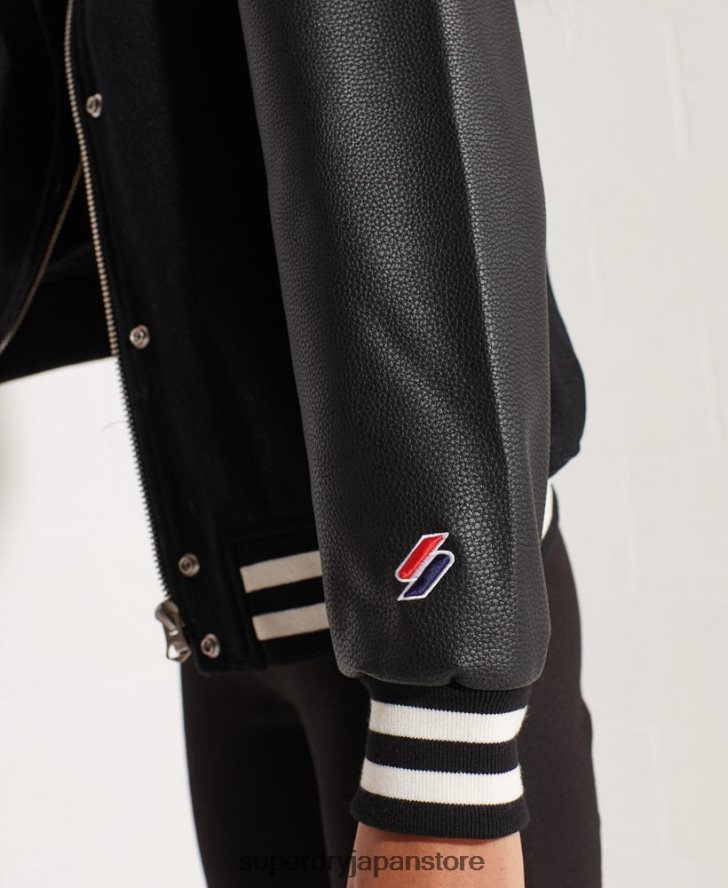 ウール スタジャン 女性 Superdry 衣類 黒 2J62PZ5726