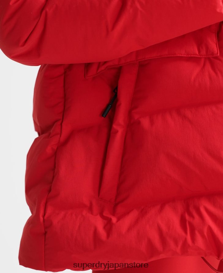 トレインボクシーパファージャケット 女性 Superdry 衣類 赤 2J62PZ5729