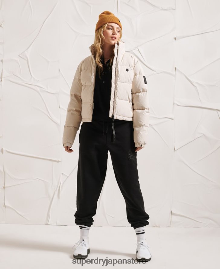 ヤマノカミ ダウンジャケット 女性 Superdry 衣類 ライトグレー 2J62PZ5730