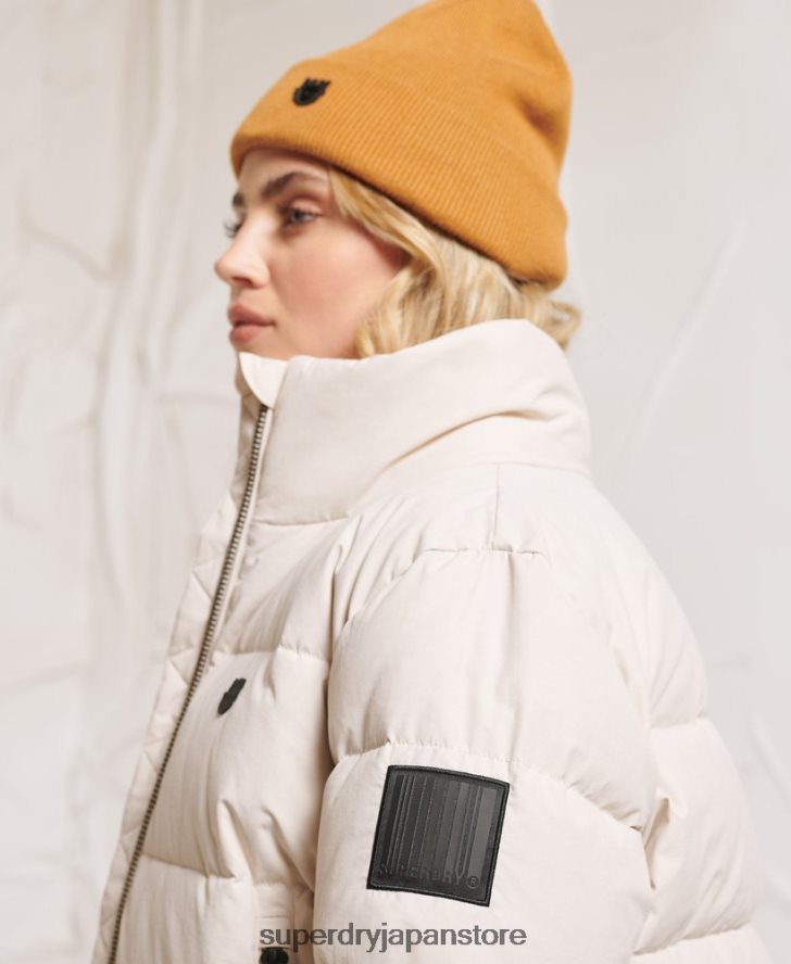 ヤマノカミ ダウンジャケット 女性 Superdry 衣類 ライトグレー 2J62PZ5730