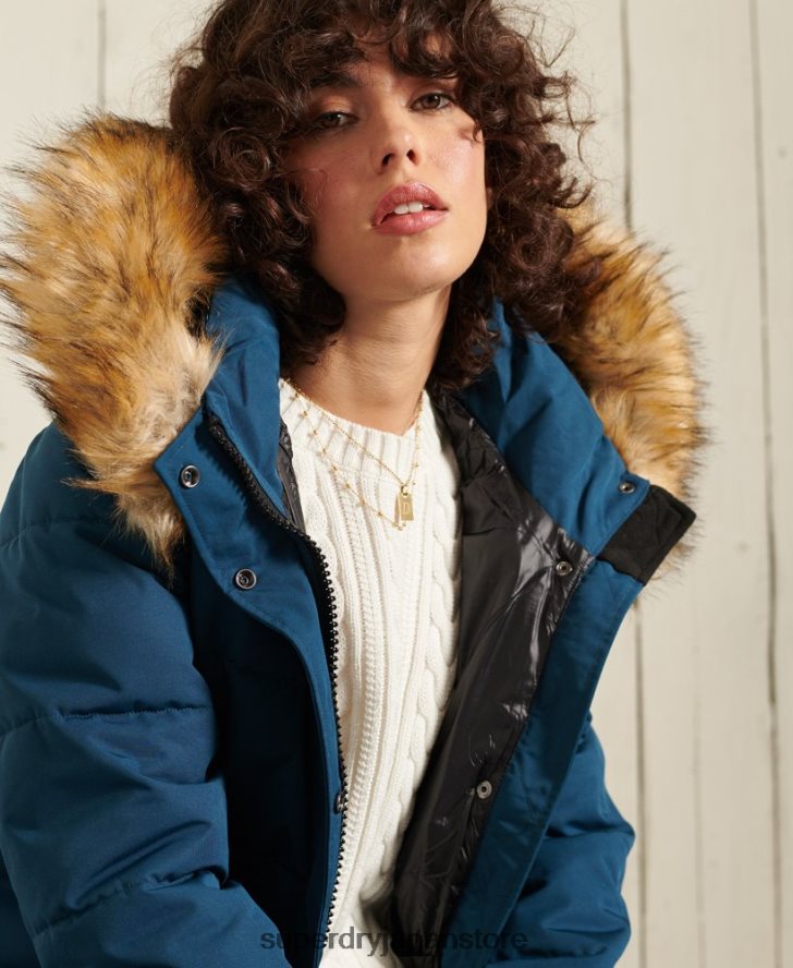 エベレスト ボンバージャケット 女性 Superdry 衣類 ライトブルー 2J62PZ5735