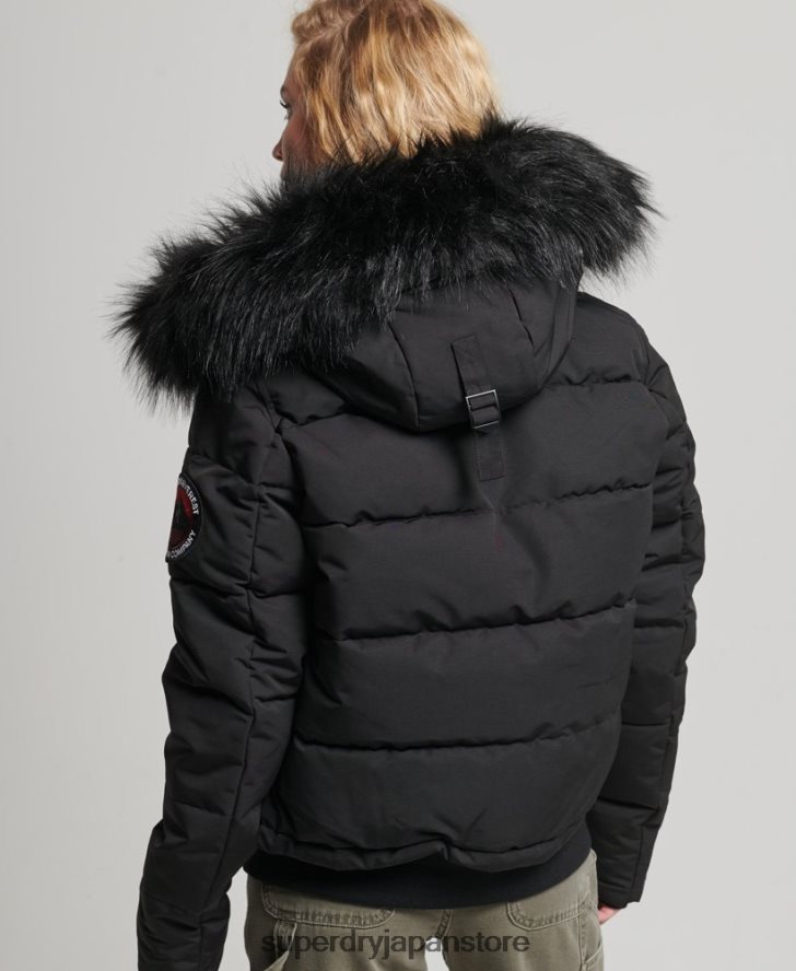エベレスト ボンバージャケット 女性 Superdry 衣類 黒 2J62PZ5736