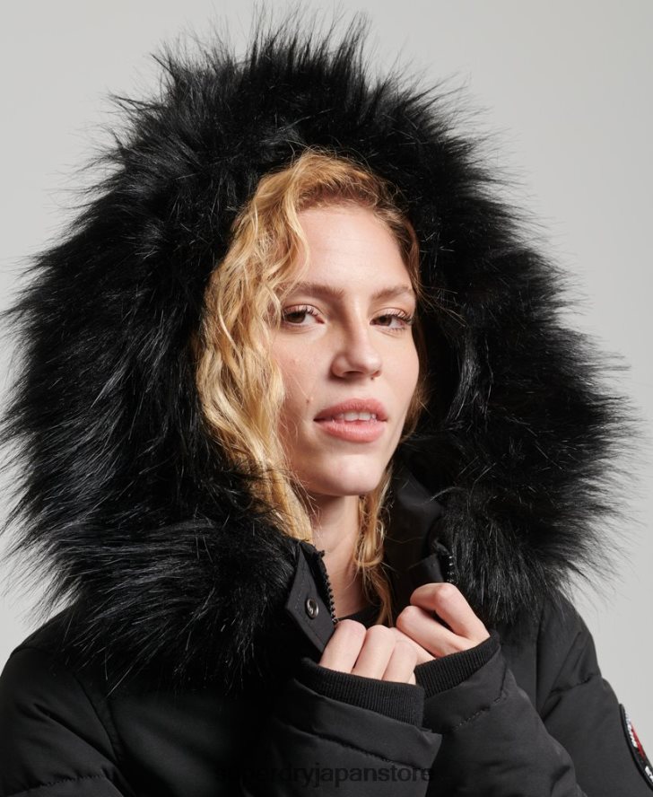 エベレスト ボンバージャケット 女性 Superdry 衣類 黒 2J62PZ5736