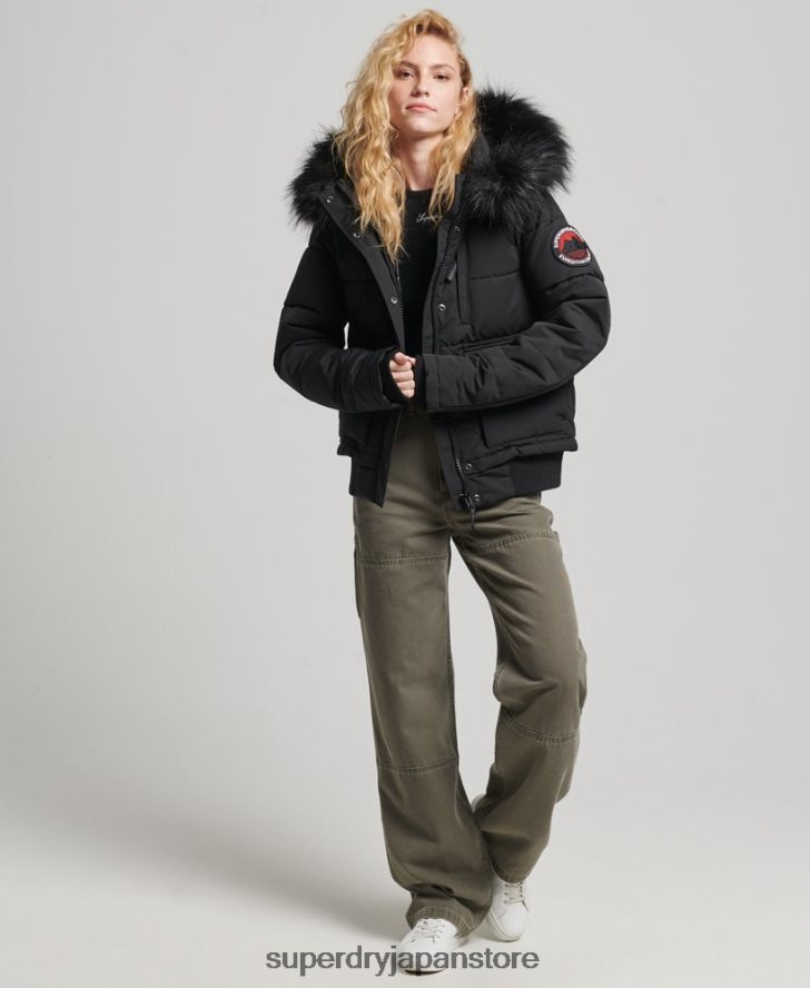 エベレスト ボンバージャケット 女性 Superdry 衣類 黒 2J62PZ5736