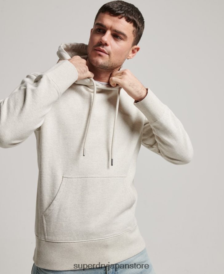 エッセンシャル オーバーダイ パーカー 男性 Superdry 衣類 ベージュ 2J62PZ574
