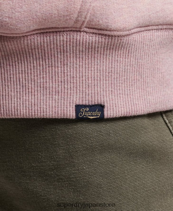 エッセンシャルボーグ裏地付きジップパーカー 女性 Superdry 衣類 ピンク 2J62PZ5745