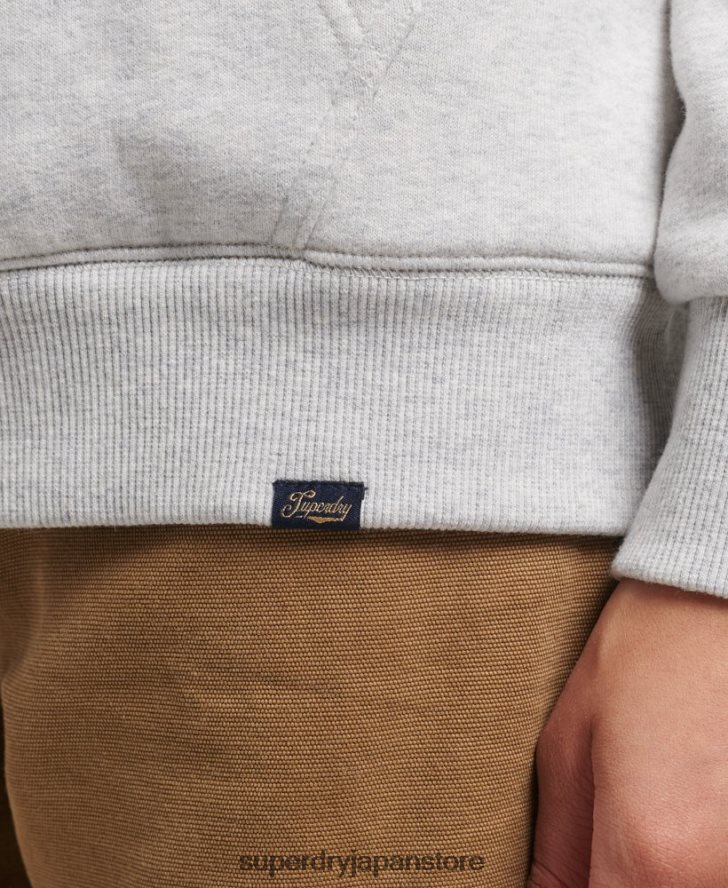 エッセンシャルボーグ裏地付きジップパーカー 女性 Superdry 衣類 ライトグレー 2J62PZ5752