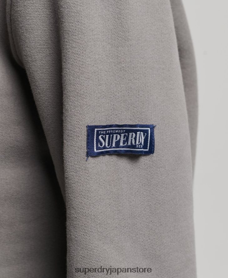 ジャパニーズグラフィックロゴ パーカー 女性 Superdry 衣類 グレー 2J62PZ5753