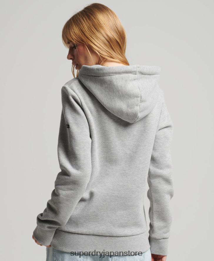 会場関心パーカー 女性 Superdry 衣類 グレー 2J62PZ5761