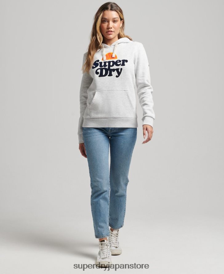 ヴィンテージクーパーノスタルジアパーカー 女性 Superdry 衣類 ライトグレー 2J62PZ5770