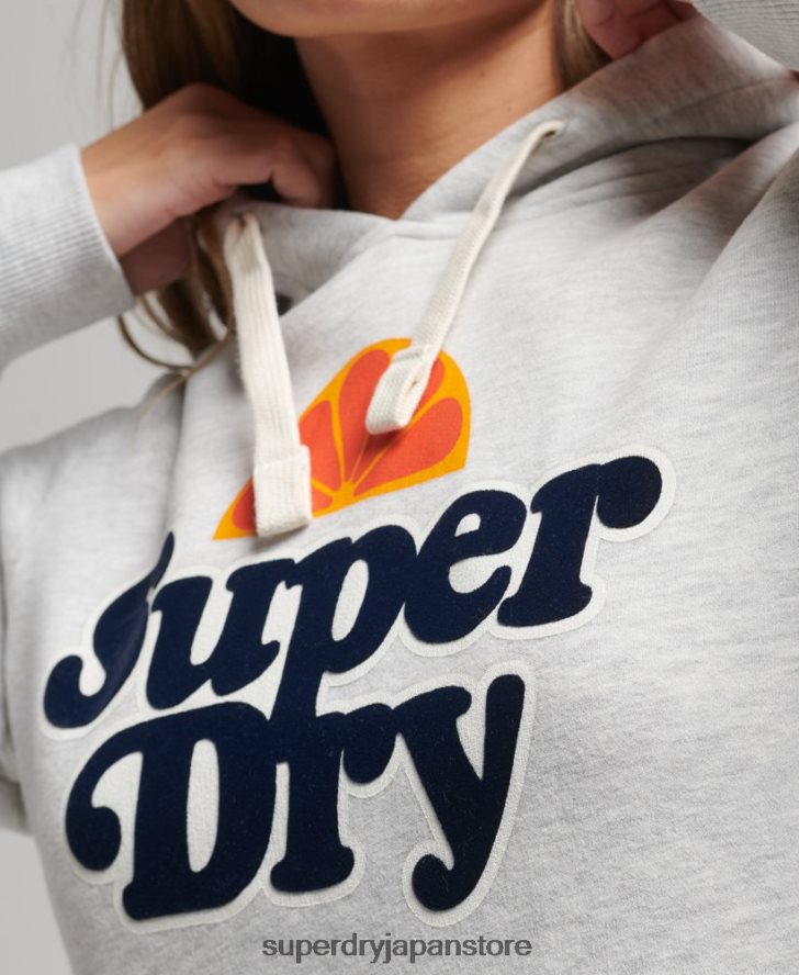 ヴィンテージクーパーノスタルジアパーカー 女性 Superdry 衣類 ライトグレー 2J62PZ5770