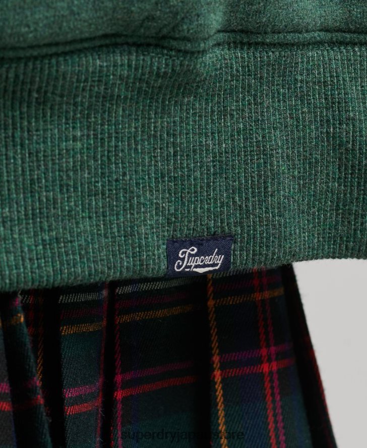 エッセンシャルボーグ裏地付きジップパーカー 女性 Superdry 衣類 緑 2J62PZ5782