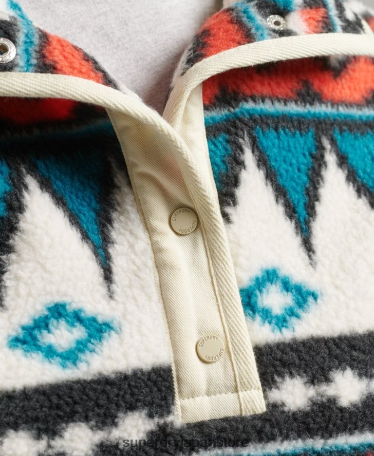 プリントハーフジップフリーストップ 女性 Superdry 衣類 マルチ 2J62PZ5785