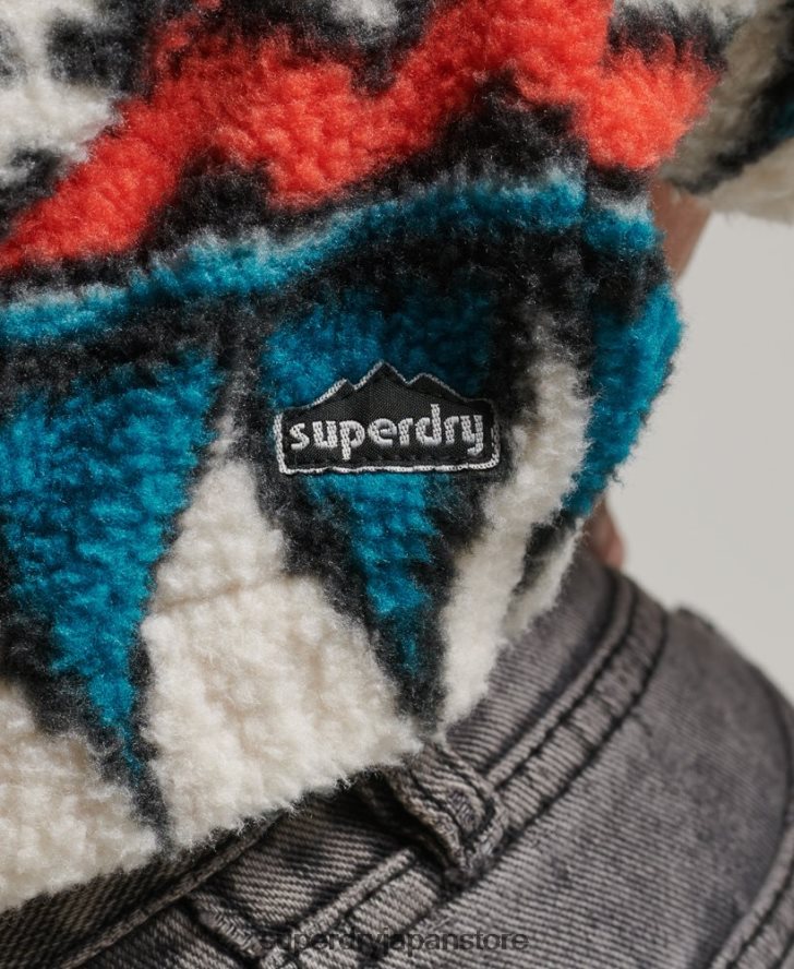 プリントハーフジップフリーストップ 女性 Superdry 衣類 マルチ 2J62PZ5785