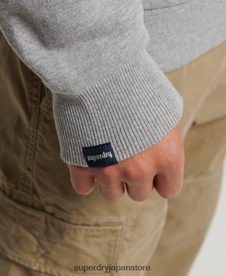 ヴィンテージシャドウクルー 男性 Superdry 衣類 ライトグレー 2J62PZ578