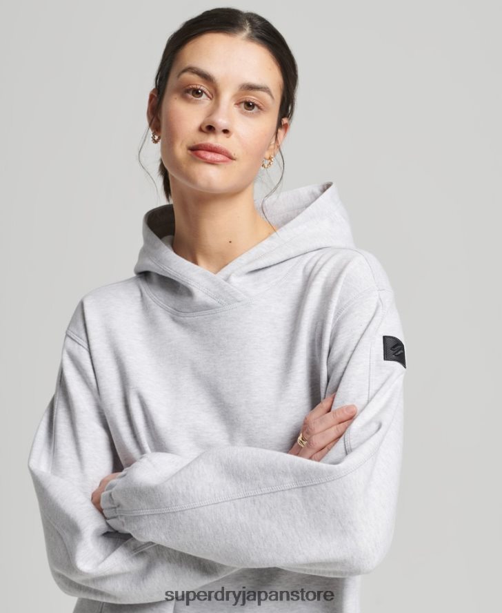 コードテック オーバーサイズ パーカー 女性 Superdry 衣類 グレー 2J62PZ5790