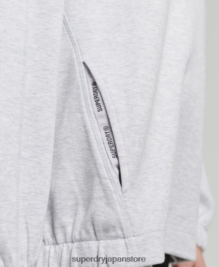 コードテック オーバーサイズ パーカー 女性 Superdry 衣類 グレー 2J62PZ5790