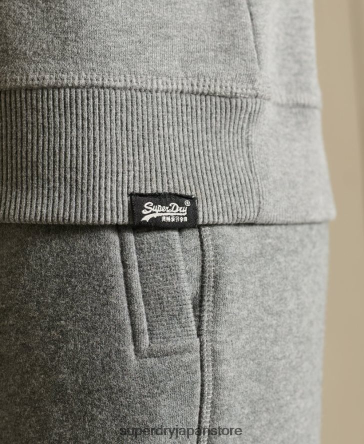 オーガニックコットン ヴィンテージロゴ クルースウェットシャツ 女性 Superdry 衣類 グレー 2J62PZ5798