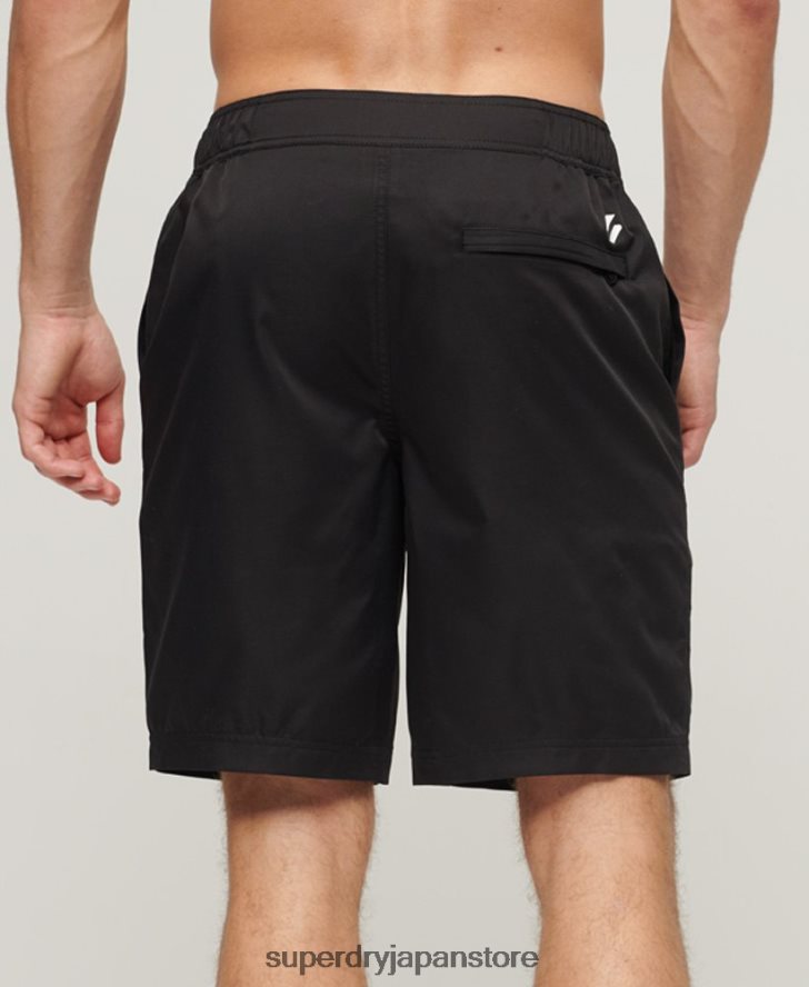 スポーツウェアリサイクルボードショーツ 男性 Superdry 衣類 黒 2J62PZ57