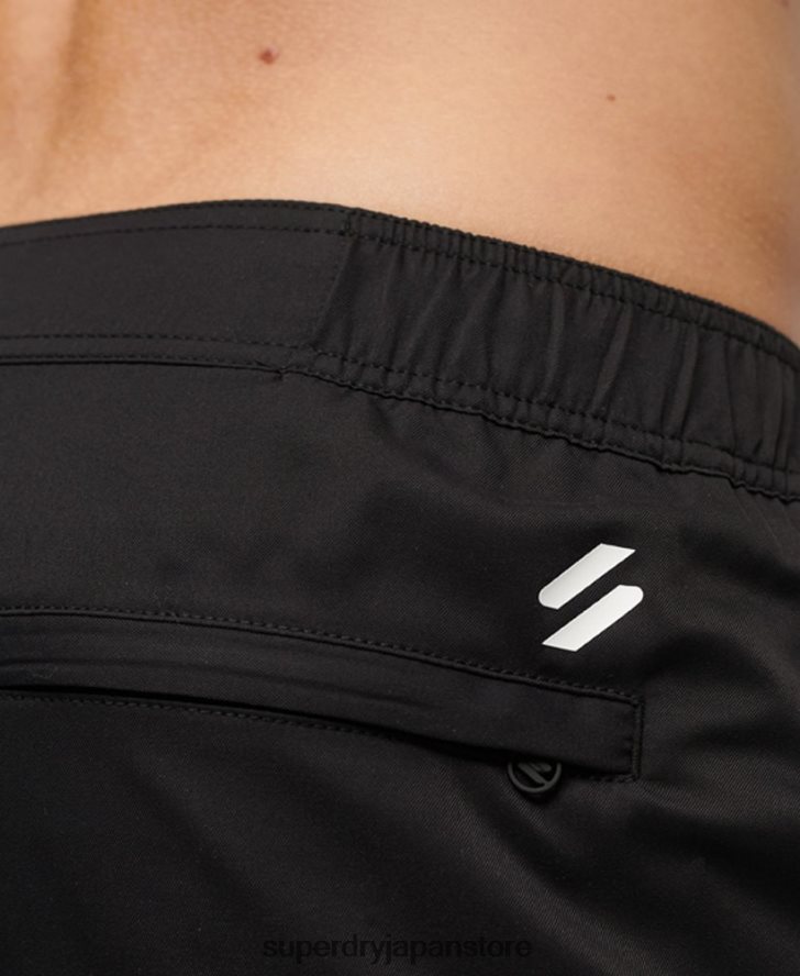 スポーツウェアリサイクルボードショーツ 男性 Superdry 衣類 黒 2J62PZ57