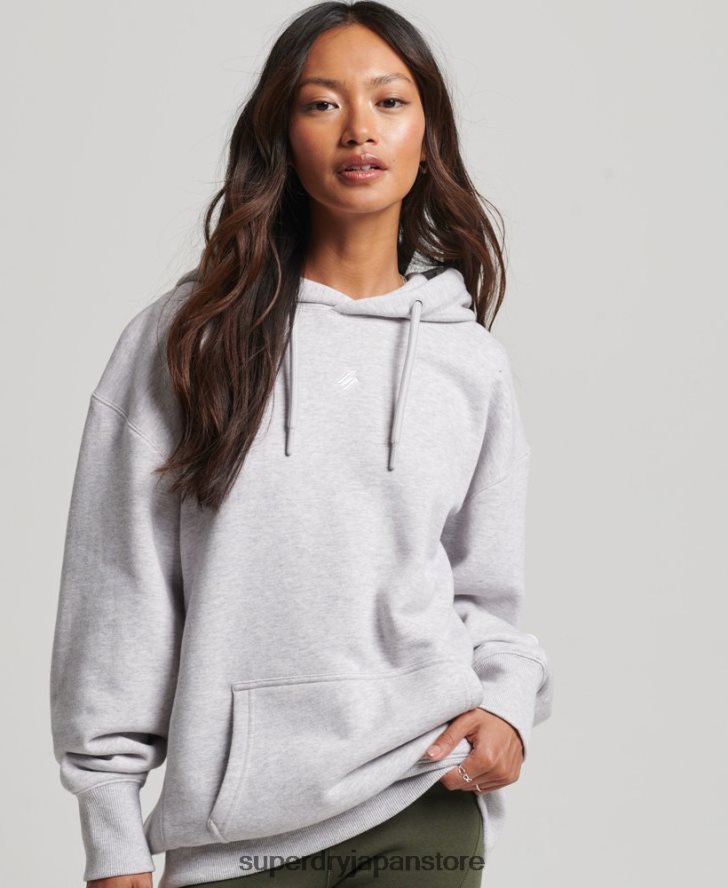 スクリプトグラフィック オーバーサイズ パーカー 女性 Superdry 衣類 グレー 2J62PZ5801