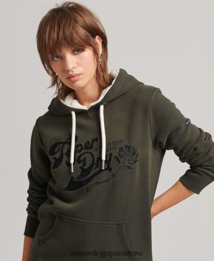 プライド＆クラフトパーカー 女性 Superdry 衣類 濃い灰色 2J62PZ5816