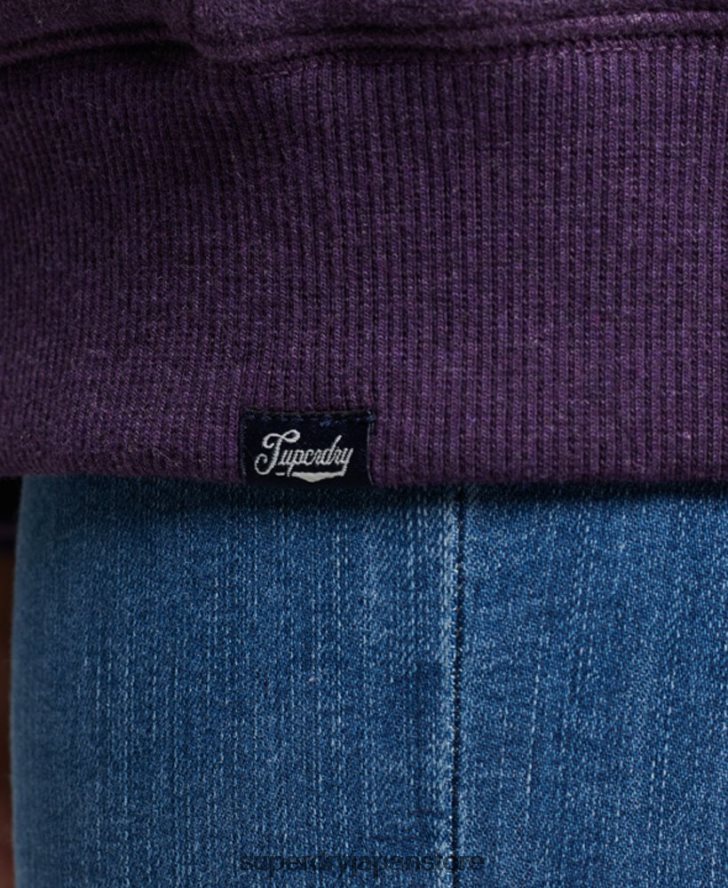 エッセンシャルボーグ裏地付きジップパーカー 女性 Superdry 衣類 紫 2J62PZ5818