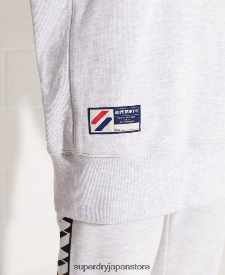 オーガニックコットン エッセンシャル クルー スウェットシャツ 女性 Superdry 衣類 ライトグレー 2J62PZ5821