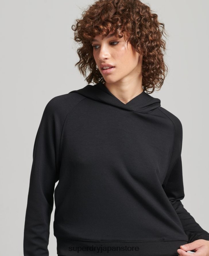 モダールソフトパーカー 女性 Superdry 衣類 黒 2J62PZ5823