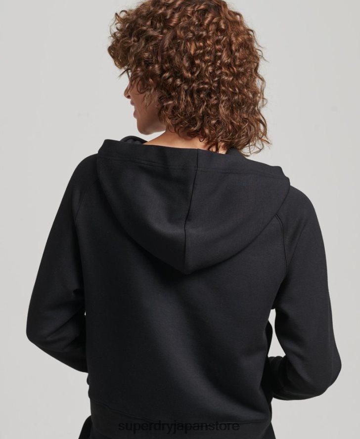 モダールソフトパーカー 女性 Superdry 衣類 黒 2J62PZ5823