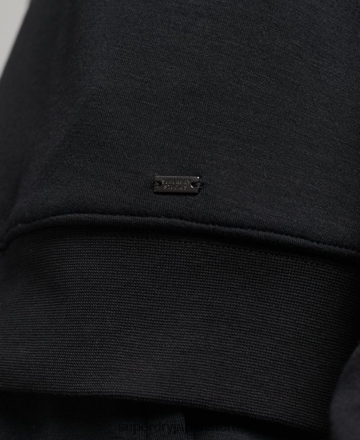 モダールソフトパーカー 女性 Superdry 衣類 黒 2J62PZ5823