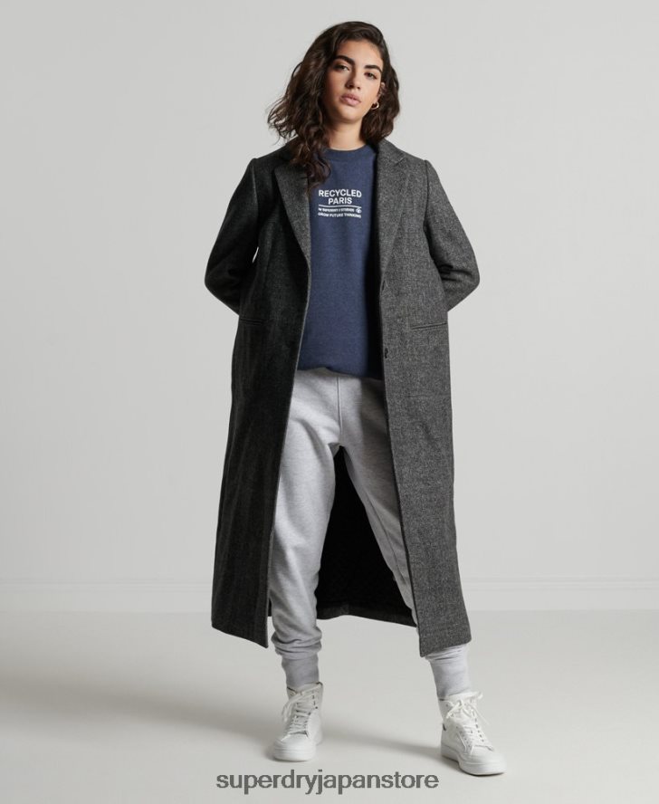 リサイクルシティクルースウェットシャツ 女性 Superdry 衣類 青 2J62PZ5833