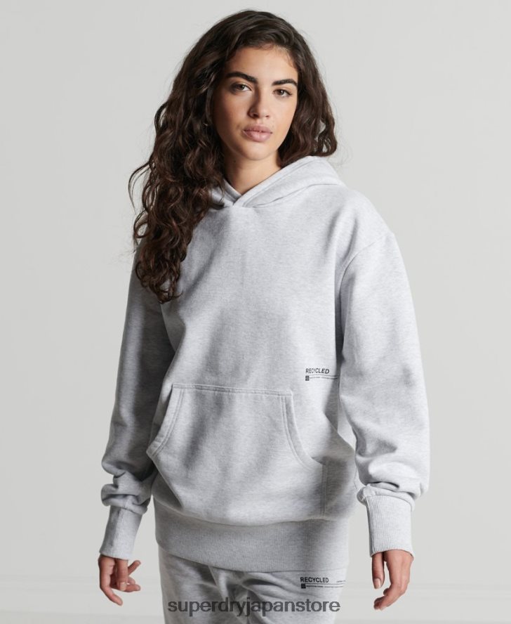 リサイクルマイクロミッドパーカー 女性 Superdry 衣類 ライトグレー 2J62PZ5834