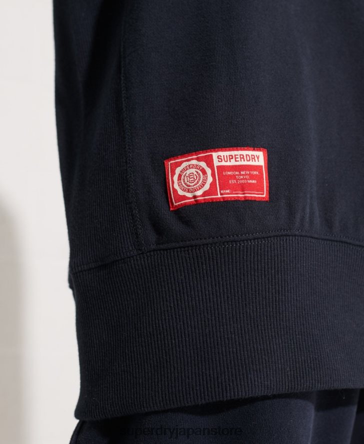 カレッジグラフィック オーバーサイズ クルースウェットシャツ 女性 Superdry 衣類 海軍 2J62PZ5837