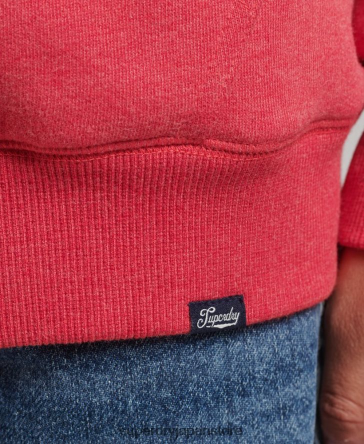 エッセンシャルボーグ裏地付きジップパーカー 女性 Superdry 衣類 赤 2J62PZ5842