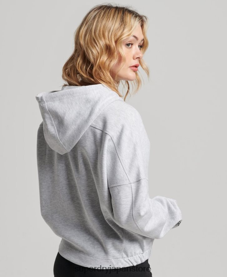 コードテックジップパーカー 女性 Superdry 衣類 グレー 2J62PZ5847