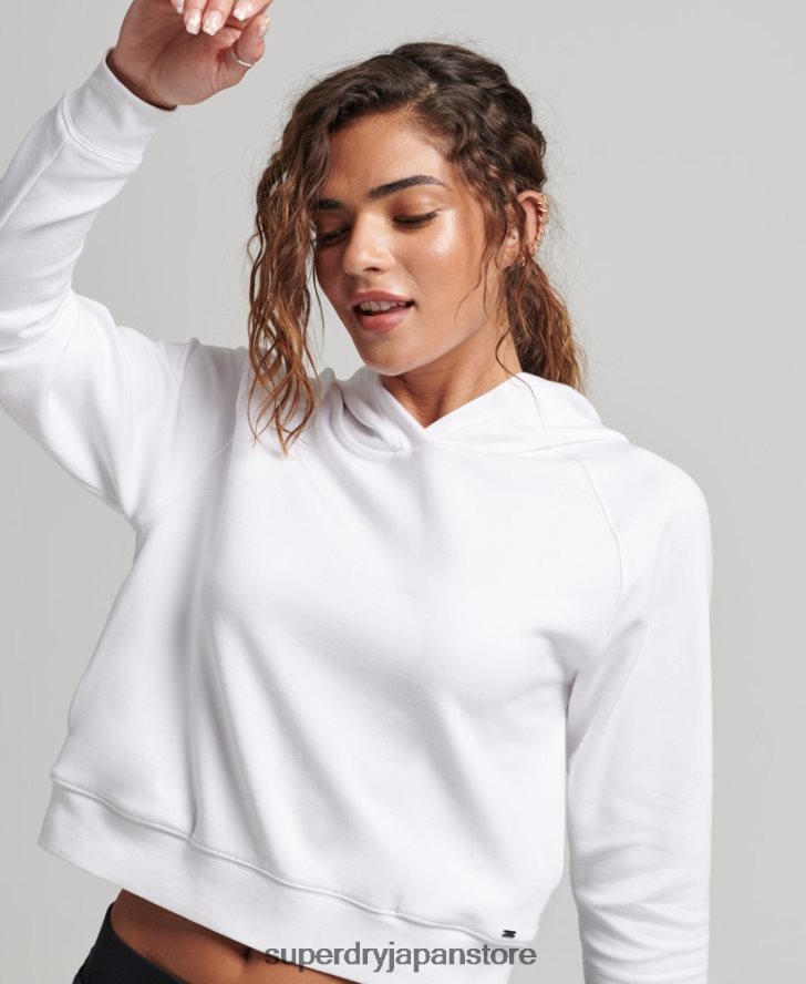 モダールソフトパーカー 女性 Superdry 衣類 白 2J62PZ5853