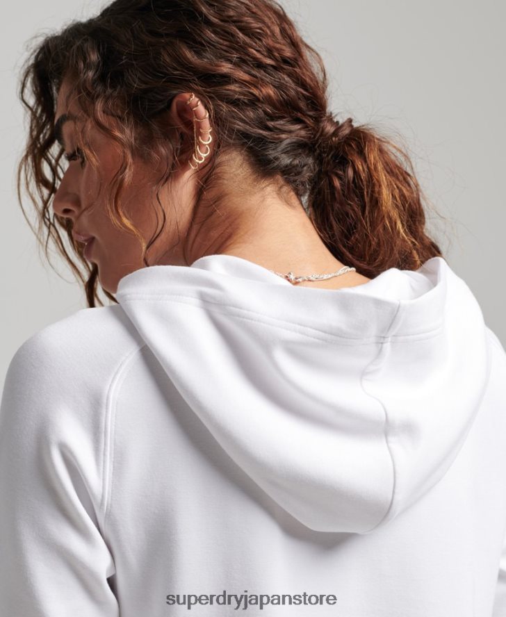 モダールソフトパーカー 女性 Superdry 衣類 白 2J62PZ5853
