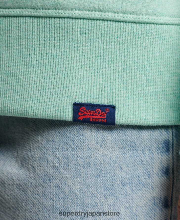 オーガニックコットン ヴィンテージ クルースウェットシャツ 女性 Superdry 衣類 緑 2J62PZ5855