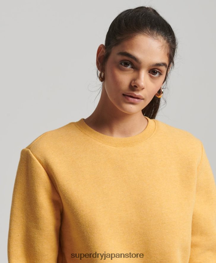 オーガニックコットン ヴィンテージ クルースウェットシャツ 女性 Superdry 衣類 黄色 2J62PZ5859
