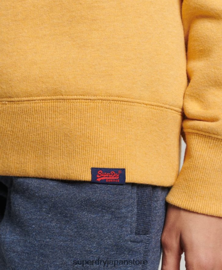 オーガニックコットン ヴィンテージ クルースウェットシャツ 女性 Superdry 衣類 黄色 2J62PZ5859