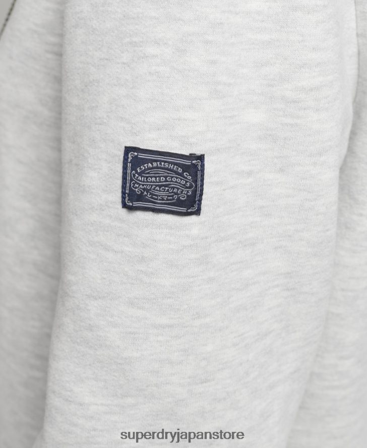 ヴィンテージロゴ ナラティブラインストーンパーカー 女性 Superdry 衣類 ライトグレー 2J62PZ5863