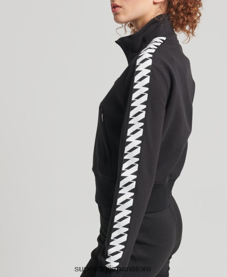 コードテープトラックトップ 女性 Superdry 衣類 黒 2J62PZ5878