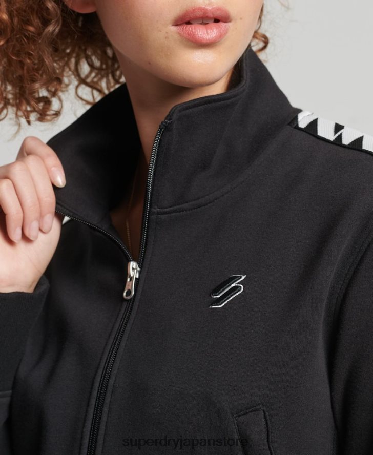 コードテープトラックトップ 女性 Superdry 衣類 黒 2J62PZ5878