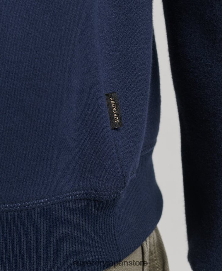 確立されたクルースウェットシャツ 女性 Superdry 衣類 海軍 2J62PZ5879