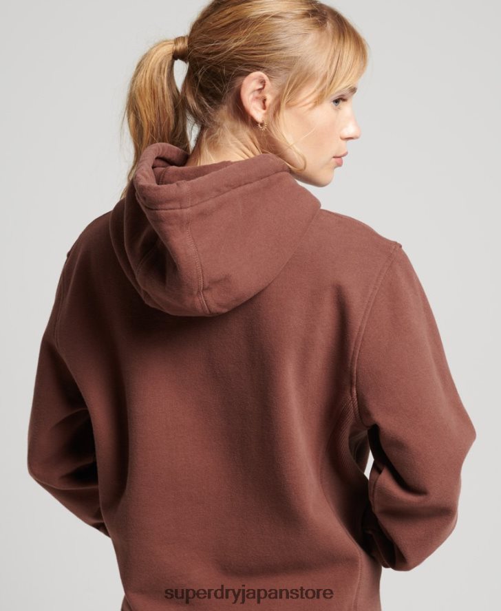 コードリニアルーズパーカー 女性 Superdry 衣類 茶色 2J62PZ5882