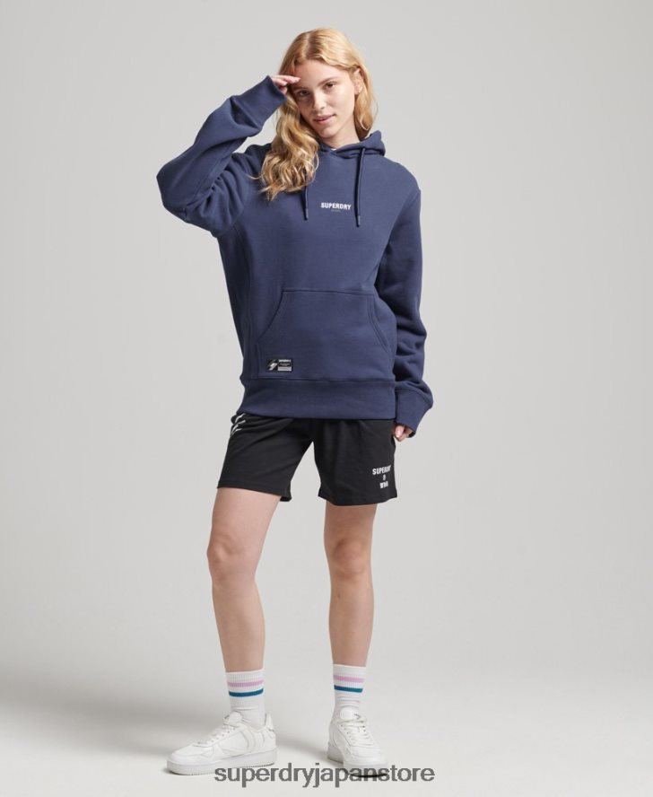 マイクロロゴパーカー 女性 Superdry 衣類 海軍 2J62PZ5885