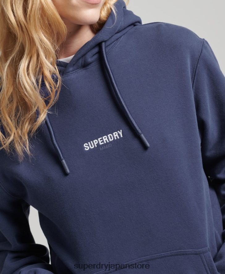 マイクロロゴパーカー 女性 Superdry 衣類 海軍 2J62PZ5885