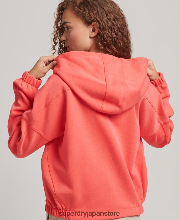 コードテックジップパーカー 女性 Superdry 衣類 コーラル 2J62PZ5888