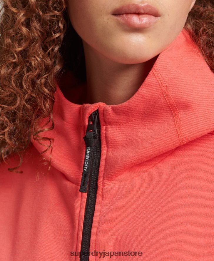 コードテックジップパーカー 女性 Superdry 衣類 コーラル 2J62PZ5888